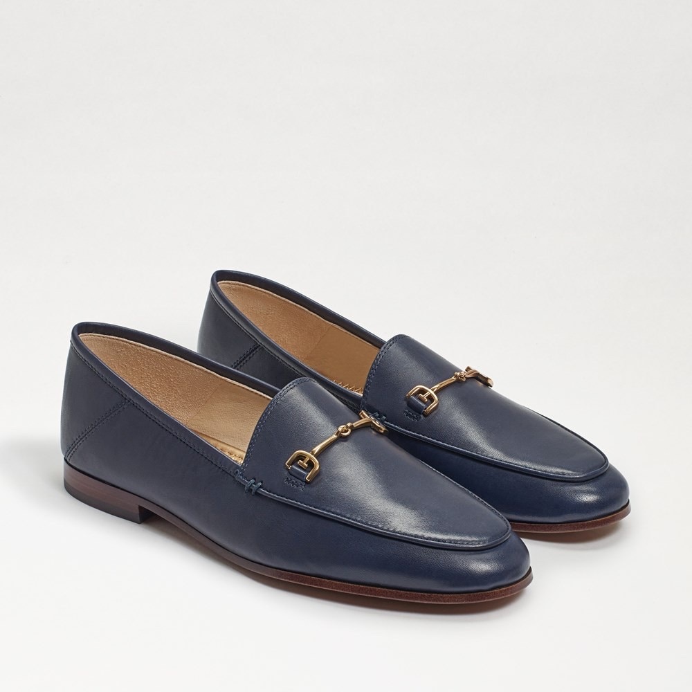 Sam Edelman Lorraine Loafers Navy Leather size 7